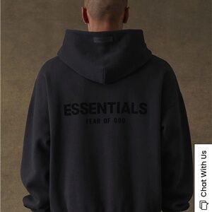 Fear of God Essentials Black Hoodie